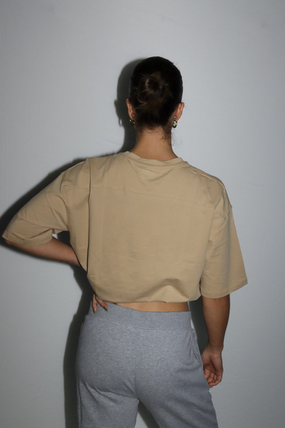 Oversized T-shirt Khaki